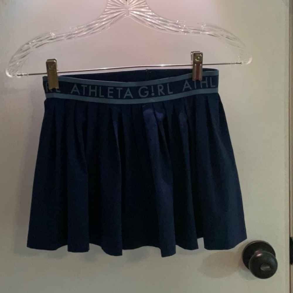 ATHLETA GIRLS NAVY SKORT